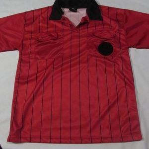 Soccer Referee Uniform Red Mens Size Large